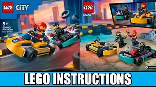 LEGO City 60400 Go-Karts and Race Drivers building instructions