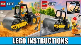 LEGO City 60401 Construction Steamroller building instructions