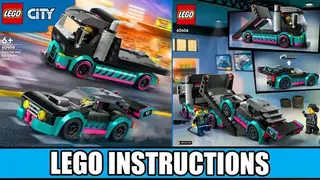 LEGO City 60406 Race Car and Car Carrier Truck building instructions