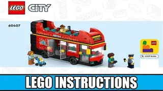 LEGO City 60407 Double-Decker Sightseeing Bus building instructions