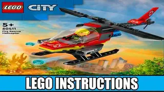 LEGO City 60411 Fire Rescue Helicopter building instructions