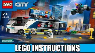 LEGO City 60418 Police Mobile Crime Lab Truck building instructions