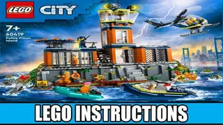 LEGO City 60419 Police Prison Island building instructions