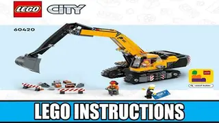 LEGO City 60420 Construction Excavator building instructions
