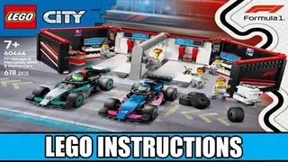 LEGO City 60444 F1 Garage & Mercedes-AMG & Alpine Cars building instructions