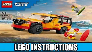 LEGO City 60453 Lifeguard Truck building instructions