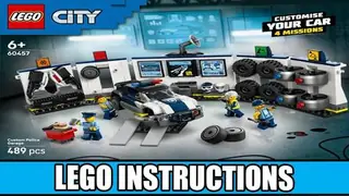 LEGO City 60457 Custom Police Garage building instructions