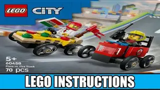 LEGO City 60458 Pizza vs. Fire Truck Race Car Pack building instructions