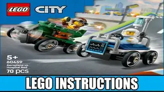 LEGO City 60459 Airplane vs. Hospital Bed Race Car Pack building instructions