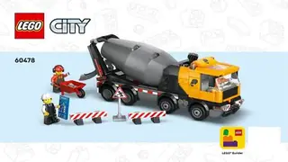 LEGO City 60478 Cement Mixer building instructions