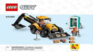 LEGO City 60480 Backhoe Loader building instructions