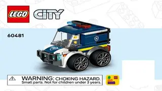 LEGO City 60481 Police Truck building instructions