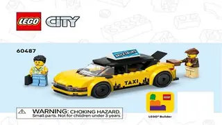 LEGO City 60487 Yellow Taxi building instructions