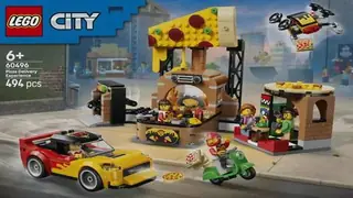 LEGO City 60496 Pizza Delivery Experience building instructions