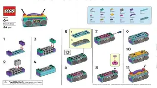 LEGO Promotional 6575258 Boom Box M&T building instructions