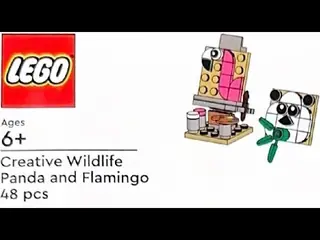 LEGO Promotional 6581677 Creative Wildlife Panda and Flamingo building instructions