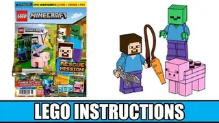 LEGO Minecraft 662101 Steve, Zombie and Pig building instructions