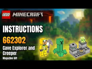 LEGO Minecraft 662302 Cave Explorer, Creeper and Slime building instructions