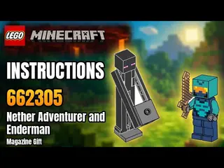 LEGO Minecraft 662305 Nether Hero and Enderman building instructions