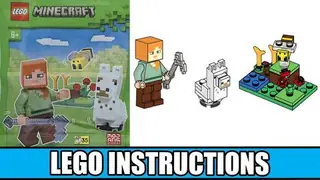 LEGO Minecraft 662308 Alex, Baby Llama and Bee building instructions