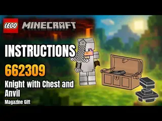 LEGO Minecraft 662309 Knight with Chest and Anvil building instructions