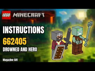 LEGO Minecraft 662405 Drowned and Hero building instructions