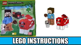 LEGO Minecraft 662407 Steve and Mooshroom building instructions