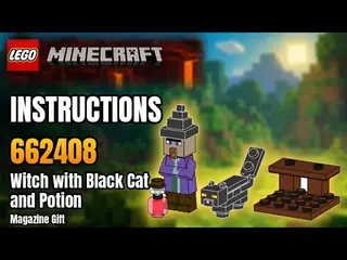 LEGO Minecraft 662408 Witch with Black Cat and Potion building instructions