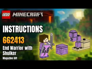 LEGO Minecraft 662413 End Warrior with Shulker and Chorus Plant building instructions