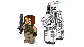 LEGO Minecraft 662509 Hero with Skeleton Horseman building instructions