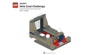 LEGO 6644847 Promotional - Web Goal Challenge (Alternative Build) building instructions