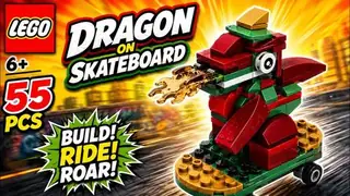 LEGO 6644870 Promotional - Dragon on Skateboard - Make and Take building instructions