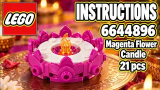 LEGO 6644896 Promotional - Magenta Flower Candle - LEGO Brand Stores building instructions