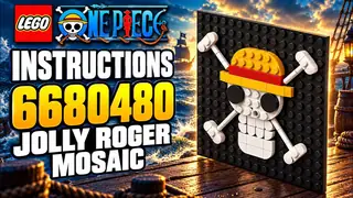 LEGO 6680480 One Piece - Jolly Roger Mosaic - Promotional building instructions