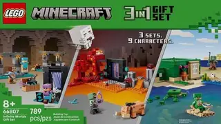 LEGO Minecraft 66807 Infinite Worlds Gift Set building instructions