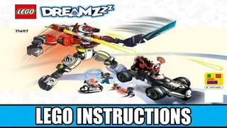 LEGO Dreamzzz 71497 Cooper's Tiger Mech & Zero's Hot Rod Car building instructions