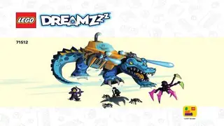 LEGO Dreamzzz 71512 Crocodile Submarine building instructions
