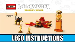 LEGO Ninjago 71777 Kai's Dragon Power Spinjitzu Flip building instructions