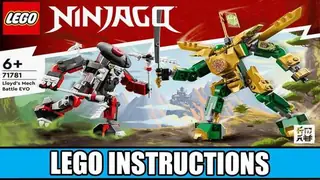 LEGO Ninjago 71781 Lloyd's Mech Battle EVO building instructions