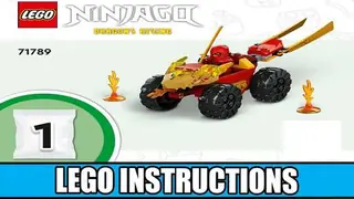 LEGO Ninjago 71789 Kai and Ras's Car and Bike Battle building instructions