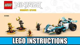 LEGO Ninjago 71791 Zane's Dragon Power Spinjitzu Race Car building instructions