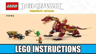 LEGO Ninjago 71793 Heatwave Transforming Lava Dragon building instructions