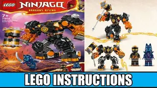 LEGO Ninjago 71806 Cole's Elemental Earth Mech building instructions