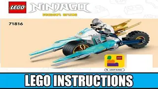 LEGO Ninjago 71816 Zane's Ice Motorcycle building instructions