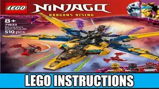 LEGO Ninjago 71833 Ras and Arin's Super Storm Jet building instructions