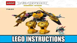 LEGO Ninjago 71839 Arin's Spinjitzu Battle Mech building instructions