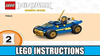 LEGO Ninjago 71840 Rogue vs. Drix Race Car Duel building instructions