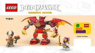 LEGO Ninjago 71851 Kai's Dragon Mech Battle Pack building instructions