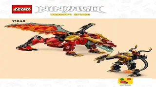 LEGO Ninjago 71868 Wyldfyre's Transforming Dragon Mech building instructions