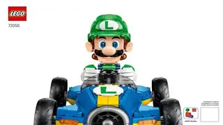 LEGO Super Mario 72050 Mario Kart - Luigi & Mach 8 building instructions